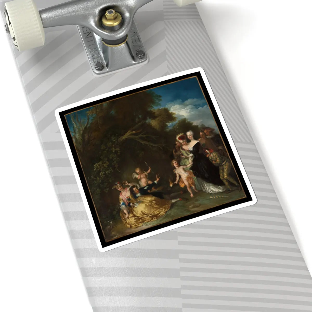 SKU:TSS-STICK-CHRWLH-6X6-2 Sizes:6" × 6" Types:White