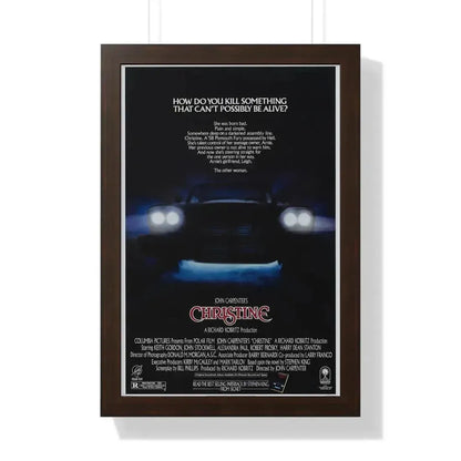 CHRISTINE 1983 - Framed Movie Poster 16″ x 24″ Walnut - The Sticker Space