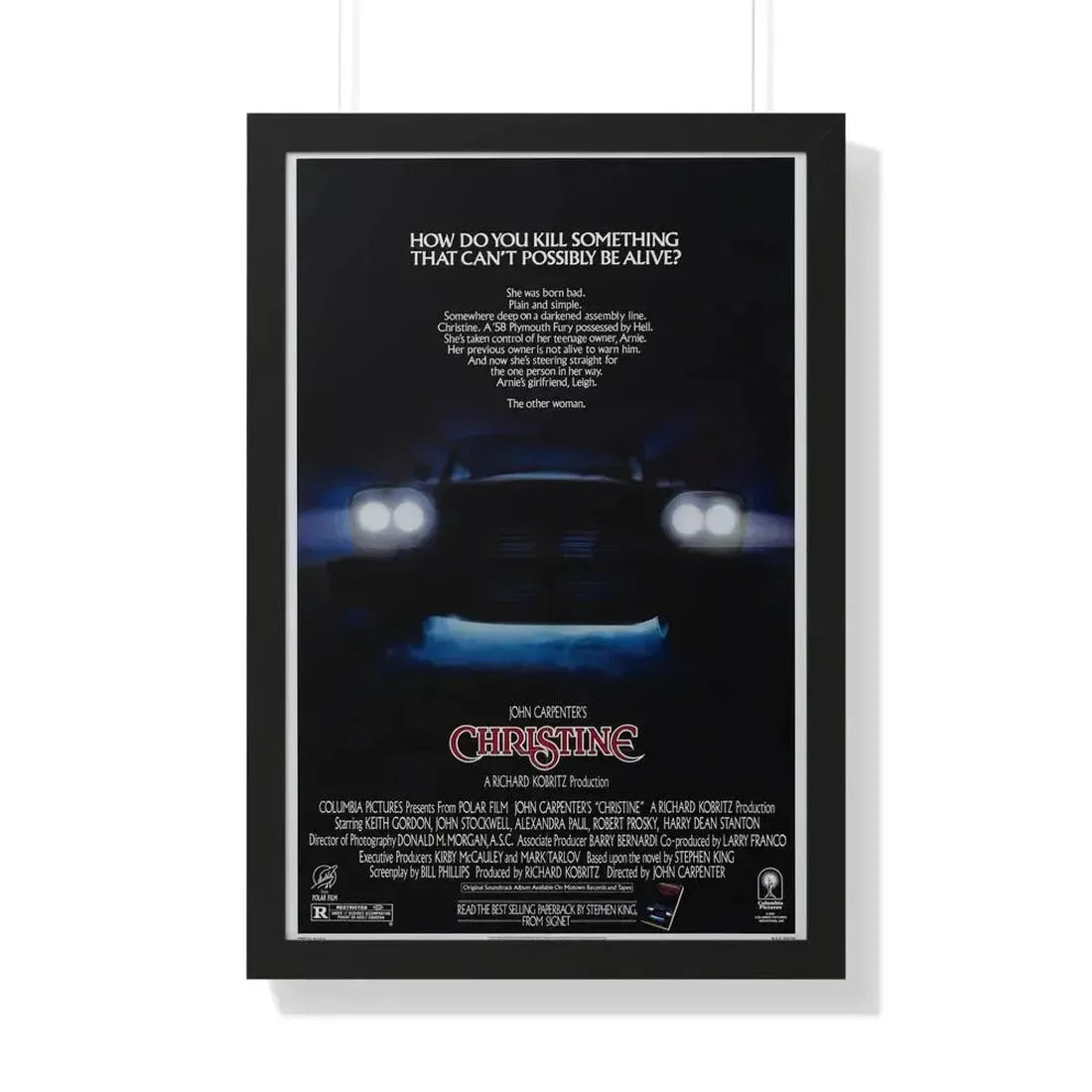 CHRISTINE 1983 - Framed Movie Poster - The Sticker Space