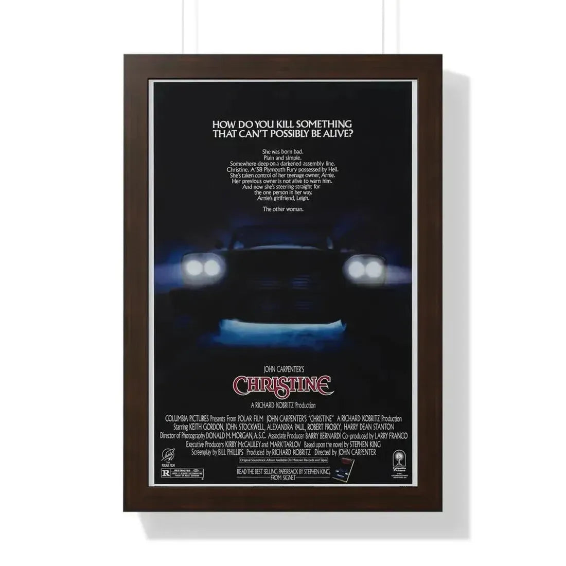 CHRISTINE 1983 - Framed Movie Poster - The Sticker Space