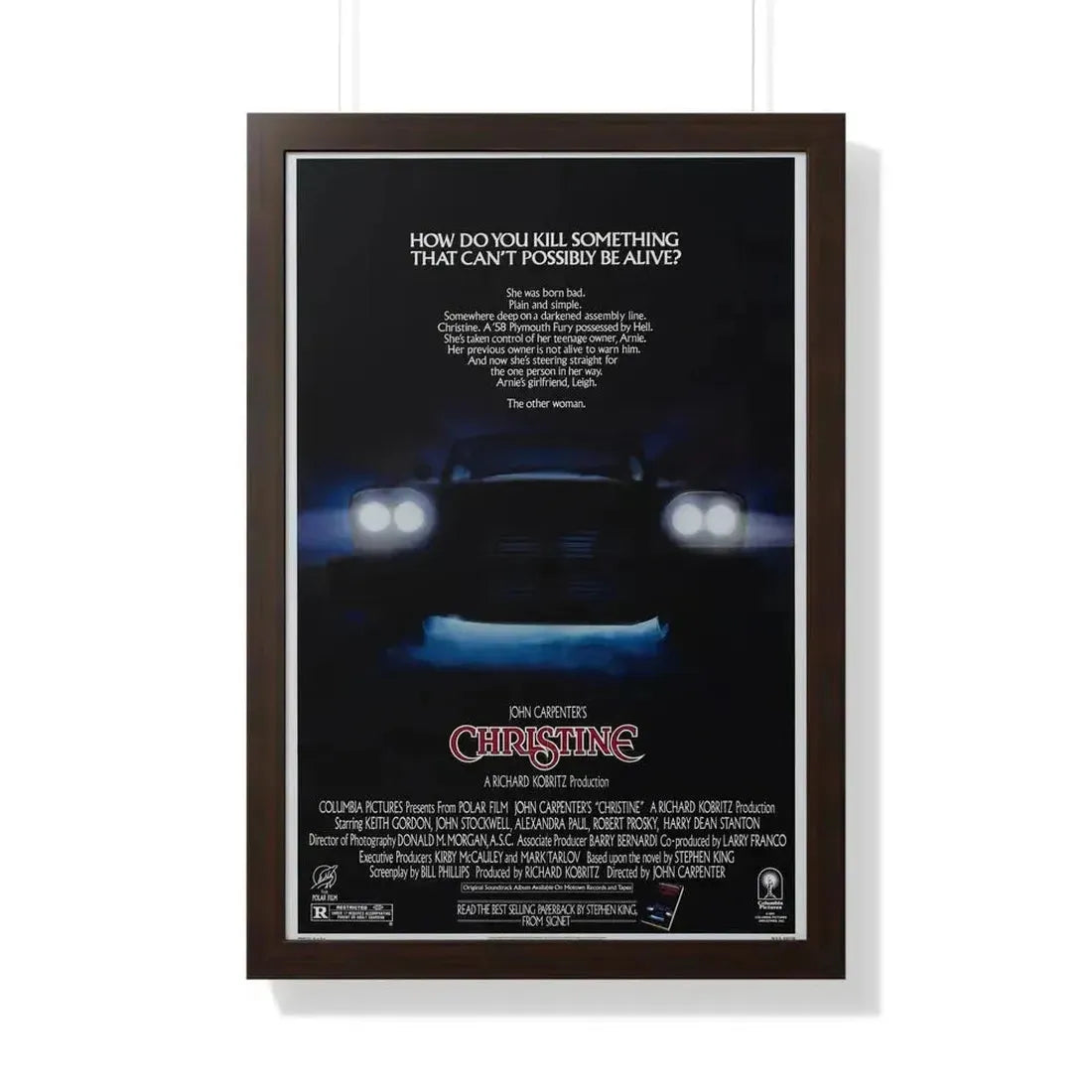 CHRISTINE 1983 - Framed Movie Poster - The Sticker Space
