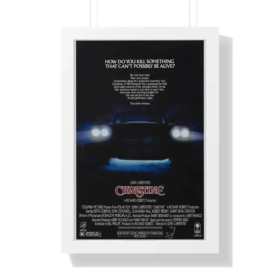 CHRISTINE 1983 - Framed Movie Poster - The Sticker Space