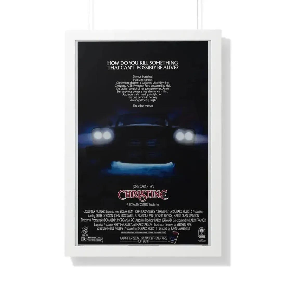 CHRISTINE 1983 - Framed Movie Poster - The Sticker Space