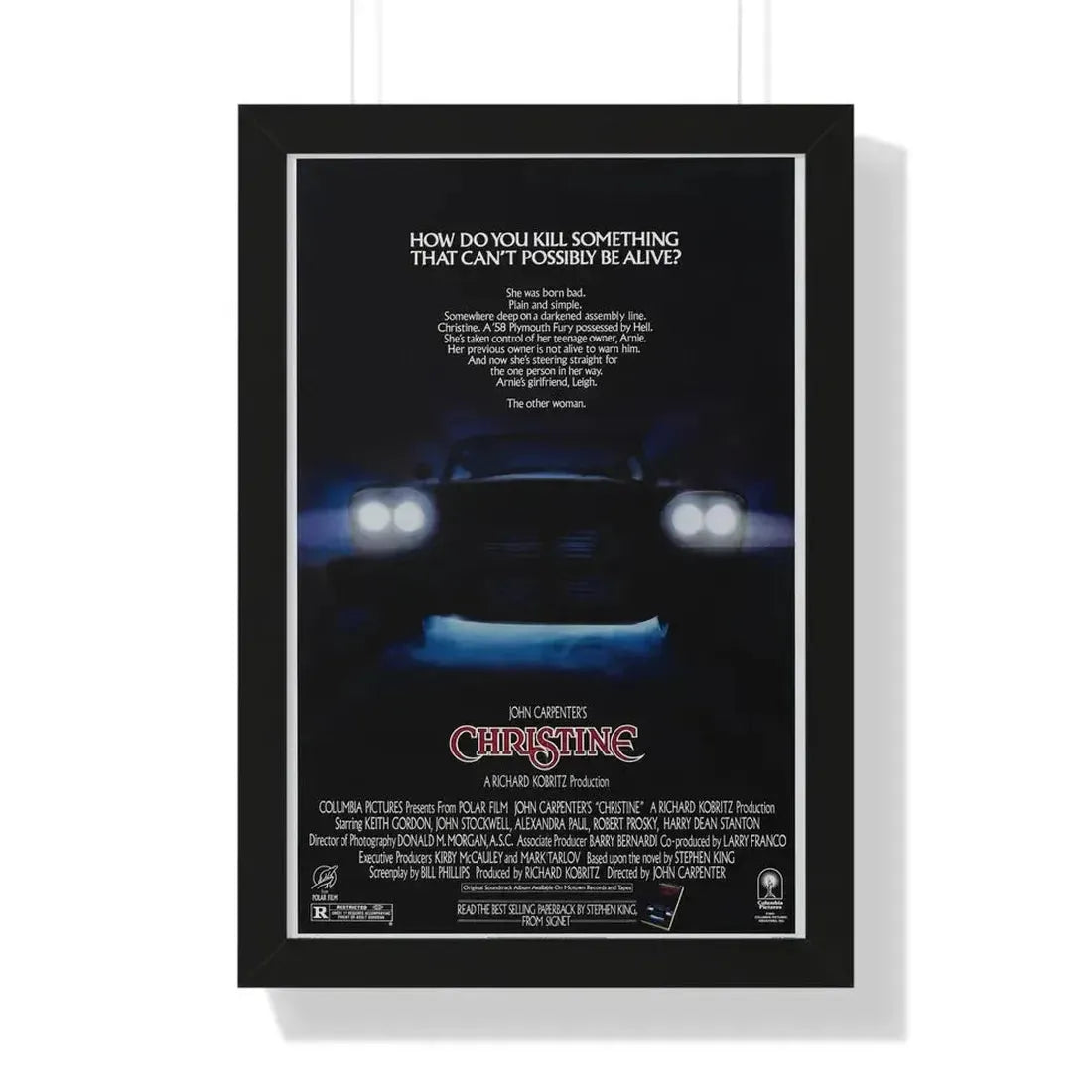 CHRISTINE 1983 - Framed Movie Poster - The Sticker Space