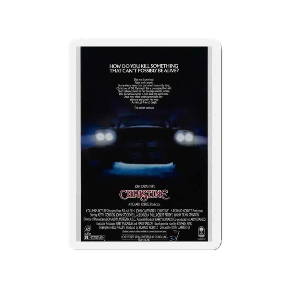 CHRISTINE 1983 Movie Poster - Refrigerator Magnet 2 Inch - The Sticker Space