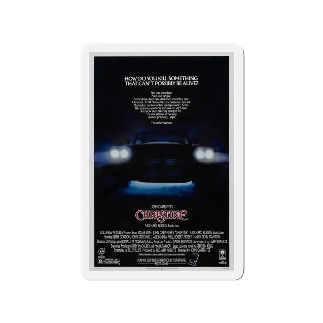 CHRISTINE 1983 Movie Poster - Refrigerator Magnet 3 Inch - The Sticker Space