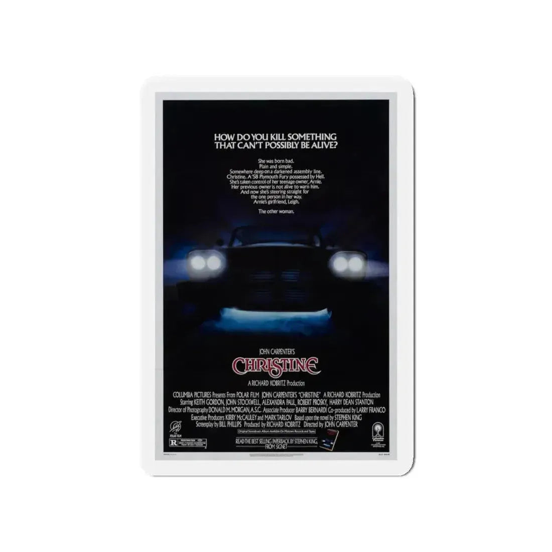 CHRISTINE 1983 Movie Poster - Refrigerator Magnet 4 Inch - The Sticker Space