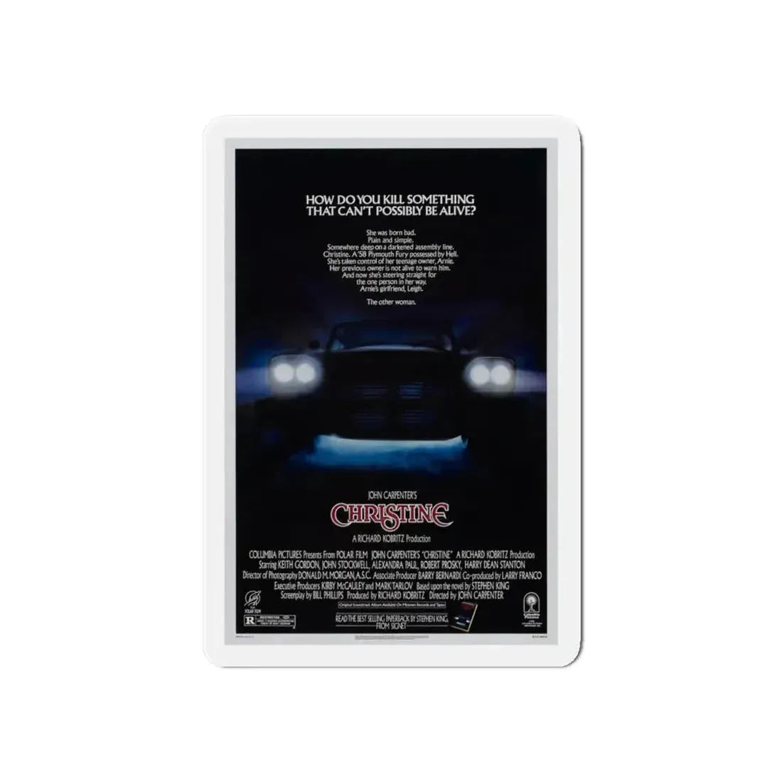 CHRISTINE 1983 Movie Poster - Refrigerator Magnet 6 Inch - The Sticker Space