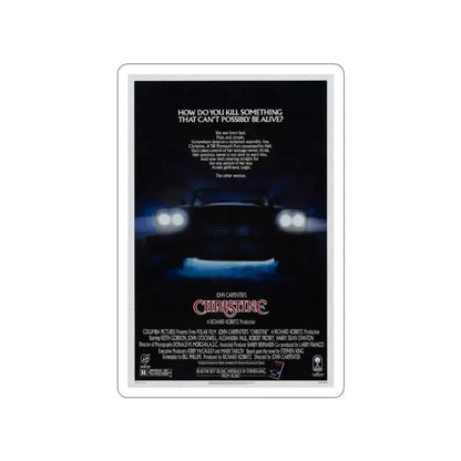 CHRISTINE 1983 Movie Poster STICKER Vinyl Die-Cut Decal 2 Inch - The Sticker Space