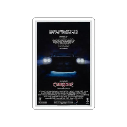 CHRISTINE 1983 Movie Poster STICKER Vinyl Die-Cut Decal 4 Inch - The Sticker Space