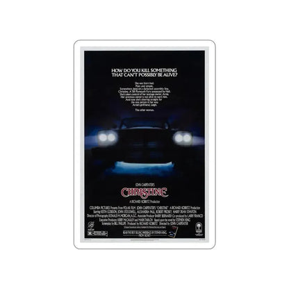 CHRISTINE 1983 Movie Poster STICKER Vinyl Die-Cut Decal 5 Inch - The Sticker Space