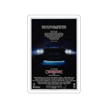 CHRISTINE 1983 Movie Poster STICKER Vinyl Die-Cut Decal - The Sticker Space