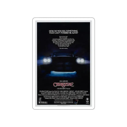 CHRISTINE 1983 Movie Poster STICKER Vinyl Die-Cut Decal - The Sticker Space