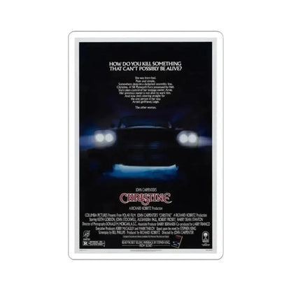 CHRISTINE 1983 Movie Poster - STICKER Vinyl Kiss-Cut Decal 2 Inch White - The Sticker Space