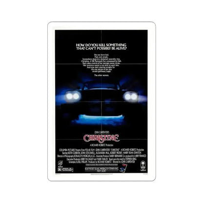 Christine 1983 Movie Poster - STICKER Vinyl Kiss-Cut Decal 3 Inch White - The Sticker Space