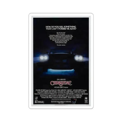 CHRISTINE 1983 Movie Poster - STICKER Vinyl Kiss-Cut Decal 3 Inch White - The Sticker Space