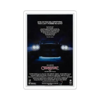 CHRISTINE 1983 Movie Poster - STICKER Vinyl Kiss-Cut Decal 6 Inch White - The Sticker Space