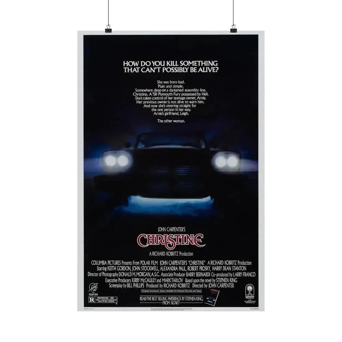 CHRISTINE 1983 - Paper Movie Poster 20″ x 30″ Matte - The Sticker Space