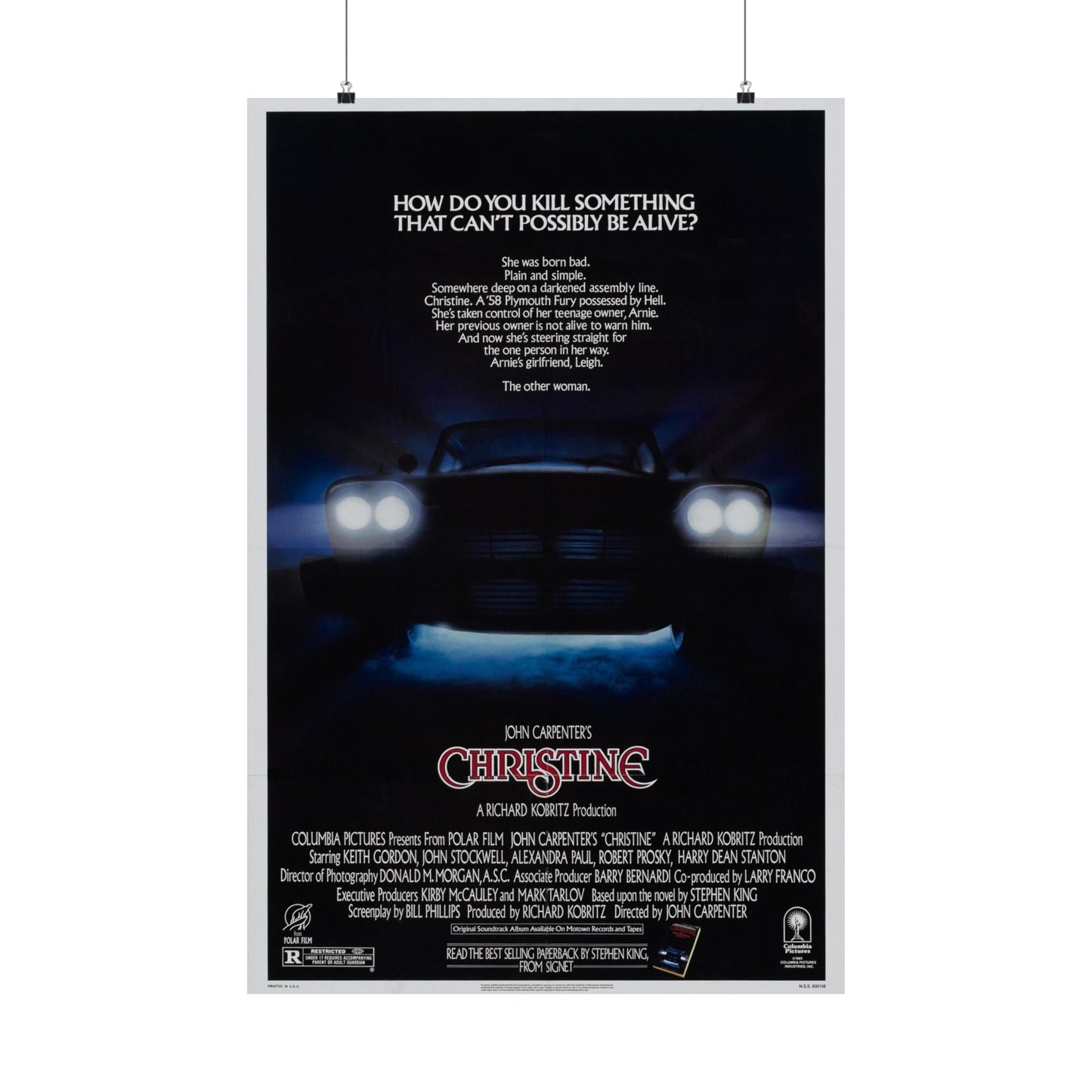 CHRISTINE 1983 - Paper Movie Poster-24″ x 36″-The Sticker Space