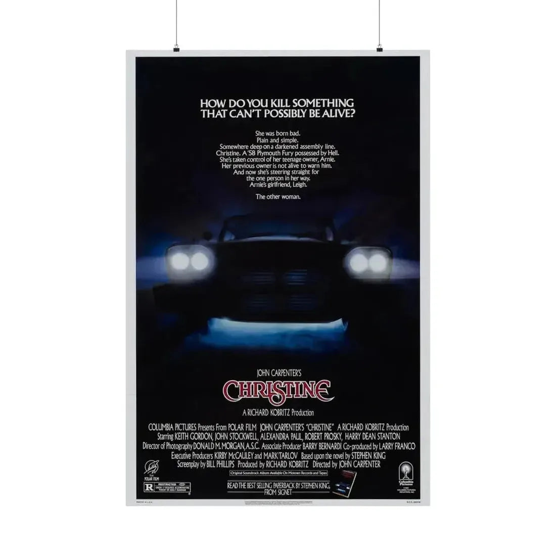 CHRISTINE 1983 - Paper Movie Poster - The Sticker Space