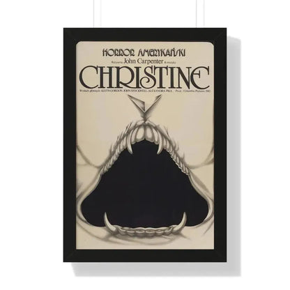 CHRISTINE (POLISH) 1983 - Framed Movie Poster 16″ x 24″ Black - The Sticker Space