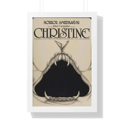 CHRISTINE (POLISH) 1983 - Framed Movie Poster 16″ x 24″ White - The Sticker Space
