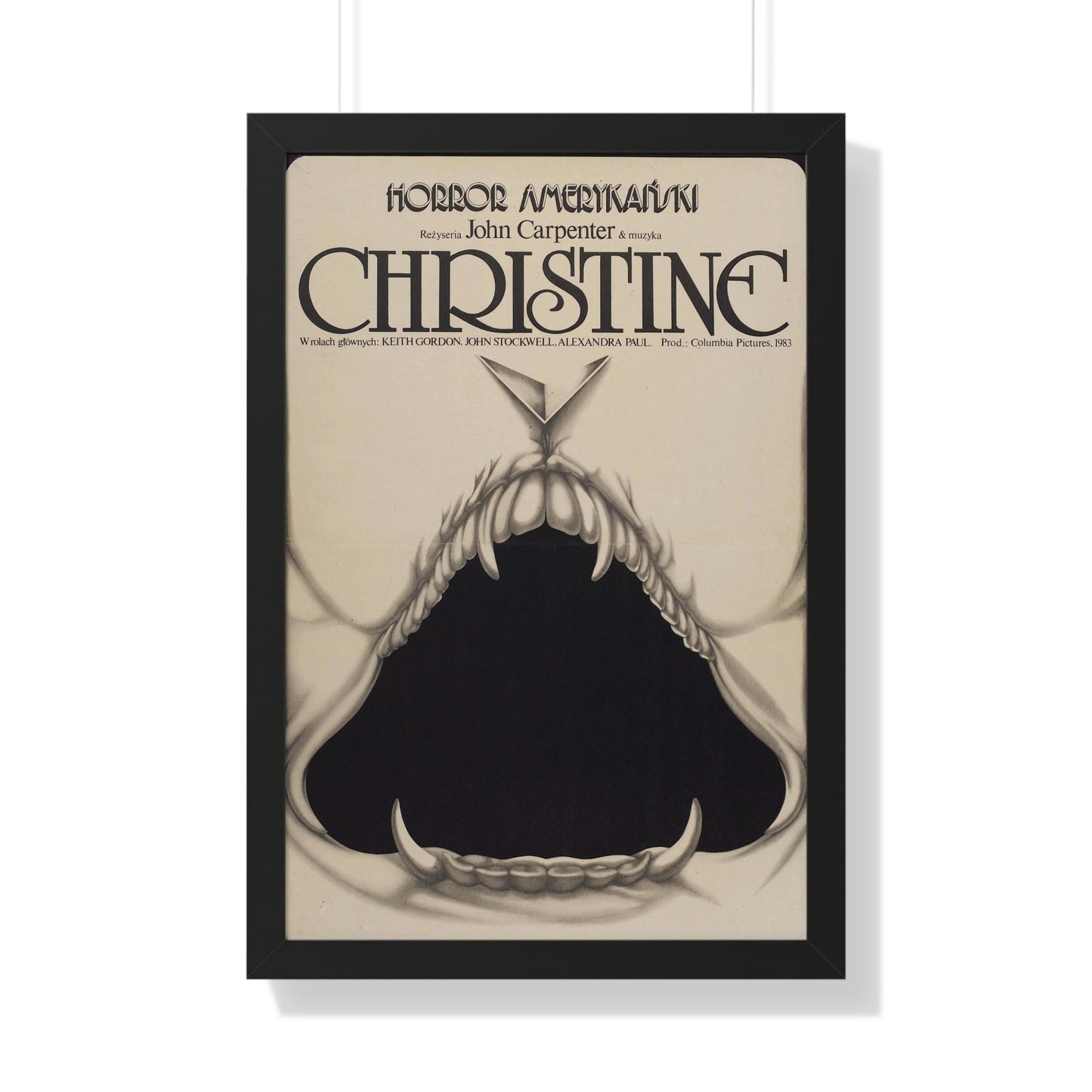 CHRISTINE (POLISH) 1983 - Framed Movie Poster-20" x 30"-The Sticker Space