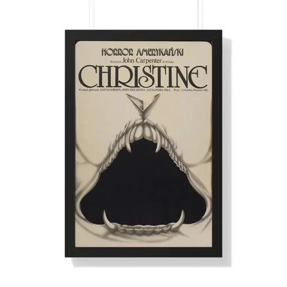 CHRISTINE (POLISH) 1983 - Framed Movie Poster 20" x 30" Black - The Sticker Space
