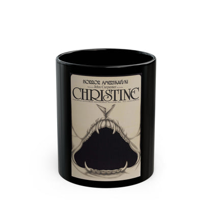 CHRISTINE (POLISH) 1983 Movie Poster - Black Coffee Mug-11oz-The Sticker Space