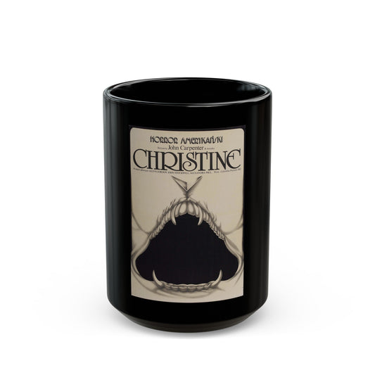 CHRISTINE (POLISH) 1983 Movie Poster - Black Coffee Mug-15oz-The Sticker Space