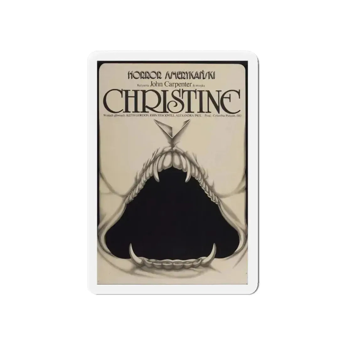 CHRISTINE (POLISH) 1983 Movie Poster - Refrigerator Magnet - The Sticker Space