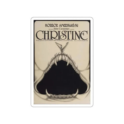 CHRISTINE (POLISH) 1983 Movie Poster STICKER Vinyl Die-Cut Decal 2 Inch - The Sticker Space