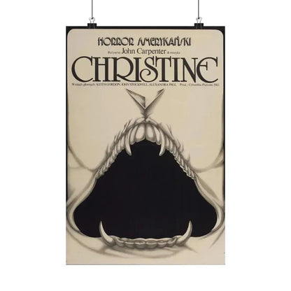 CHRISTINE (POLISH) 1983 - Paper Movie Poster 12″ x 18″ Matte - The Sticker Space