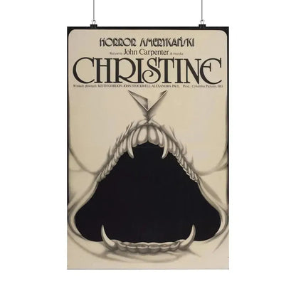 CHRISTINE (POLISH) 1983 - Paper Movie Poster 16″ x 24″ Matte - The Sticker Space