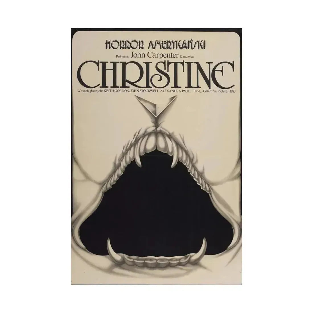 CHRISTINE (POLISH) 1983 - Paper Movie Poster - The Sticker Space