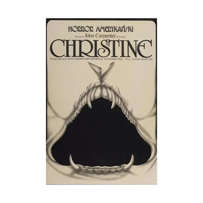 CHRISTINE (POLISH) 1983 - Paper Movie Poster - The Sticker Space