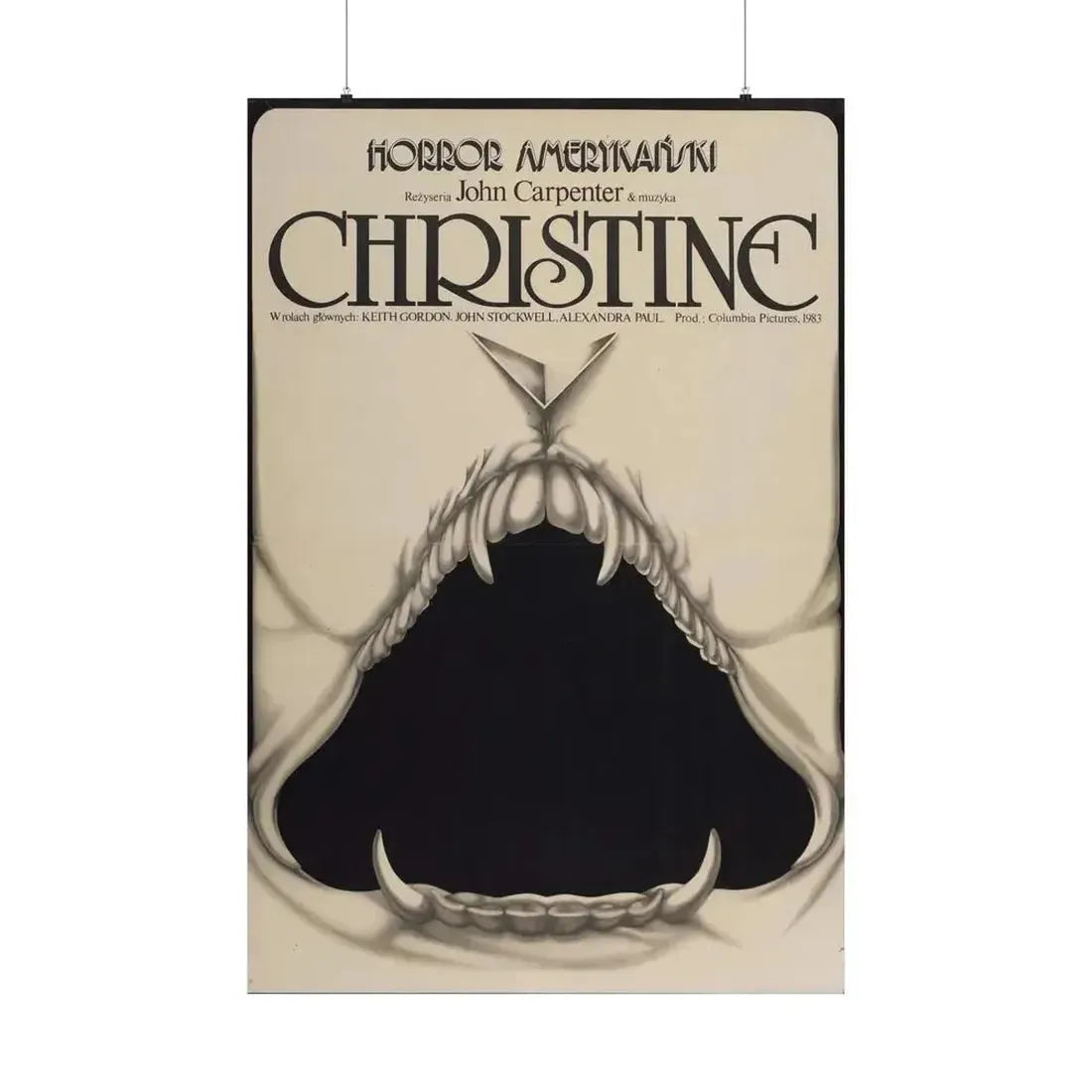 CHRISTINE (POLISH) 1983 - Paper Movie Poster - The Sticker Space