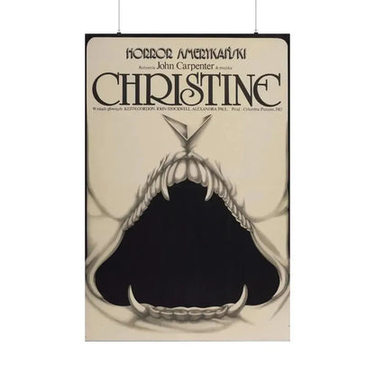 CHRISTINE (POLISH) 1983 - Paper Movie Poster - The Sticker Space