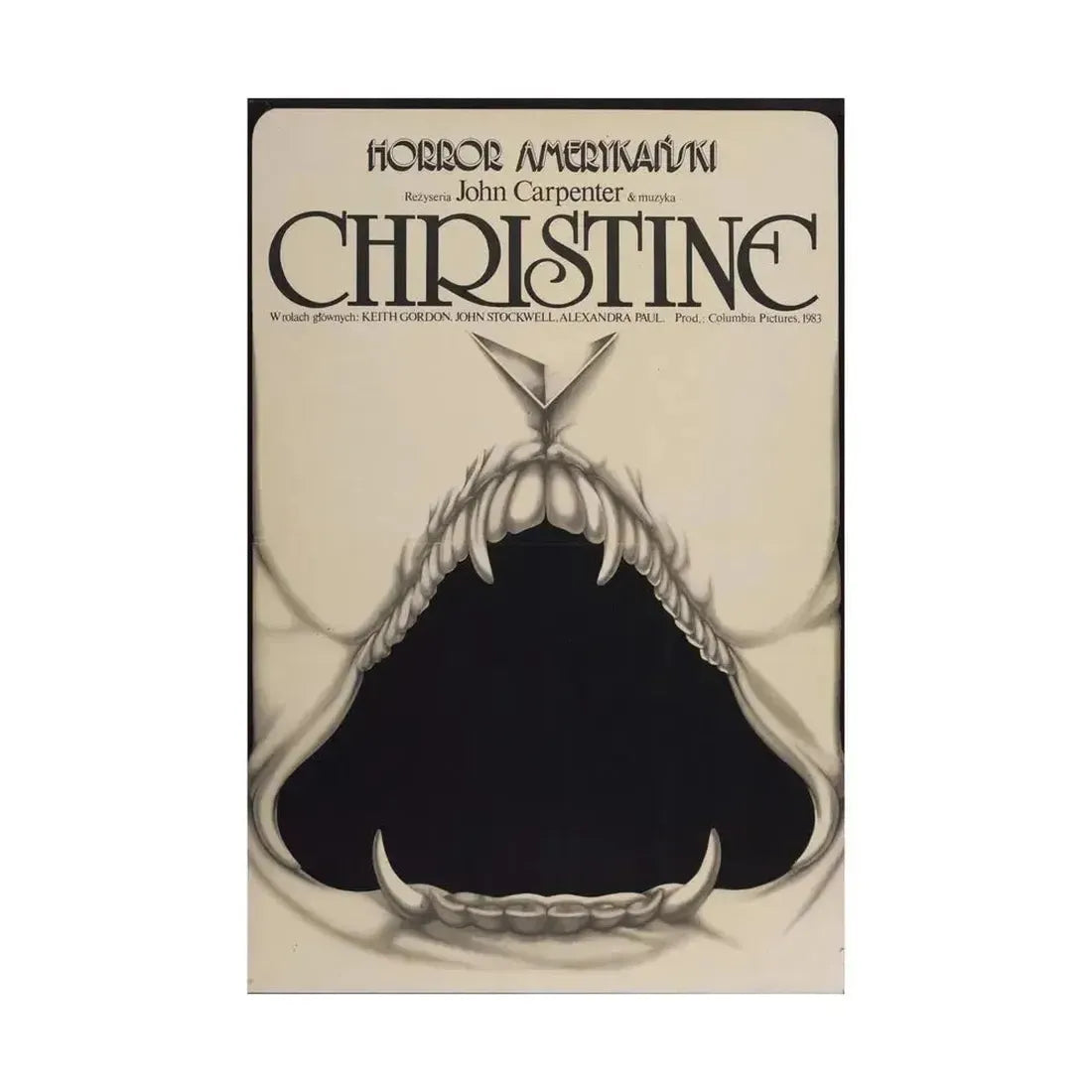 CHRISTINE (POLISH) 1983 - Paper Movie Poster - The Sticker Space