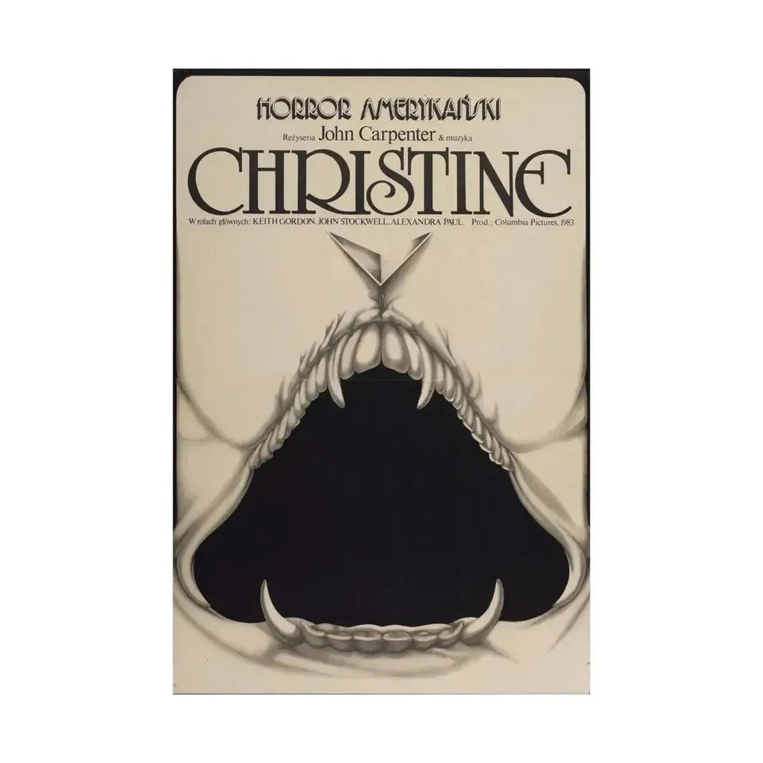 CHRISTINE (POLISH) 1983 - Paper Movie Poster - The Sticker Space