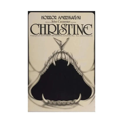 CHRISTINE (POLISH) 1983 - Paper Movie Poster - The Sticker Space
