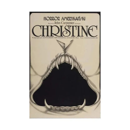 CHRISTINE (POLISH) 1983 - Paper Movie Poster - The Sticker Space