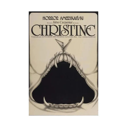 CHRISTINE (POLISH) 1983 - Paper Movie Poster - The Sticker Space