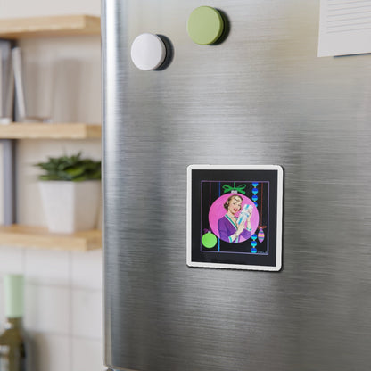 Christmas Present (Magazine Illustration) Refrigerator Magnet-The Sticker Space