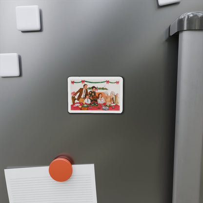 Christmas Themed (Magazine Illustration) Refrigerator Magnet-The Sticker Space