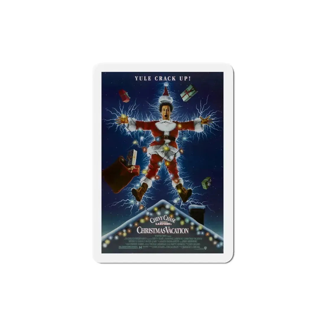 Christmas Vacation 1989 Movie Poster Refrigerator Magnet 3 Inch - The Sticker Space