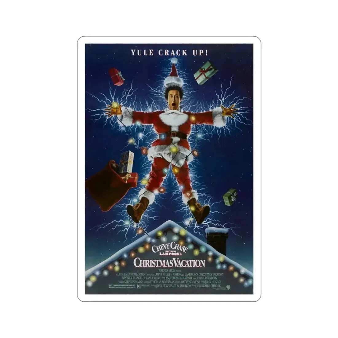 Christmas Vacation 1989 Movie Poster STICKER Vinyl Die-Cut Decal - The Sticker Space
