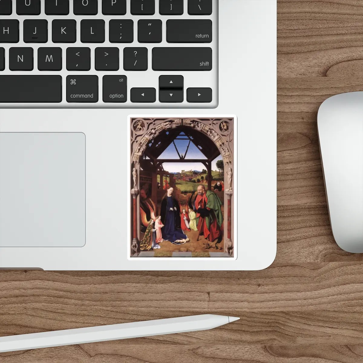 SKU:26109555356180689204 Sticker types:White Shape:Die-Cut Sizes:4" × 4"