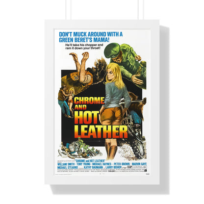 CHROME AND HOT LEATHER 1971 - Framed Movie Poster-16″ x 24″-The Sticker Space