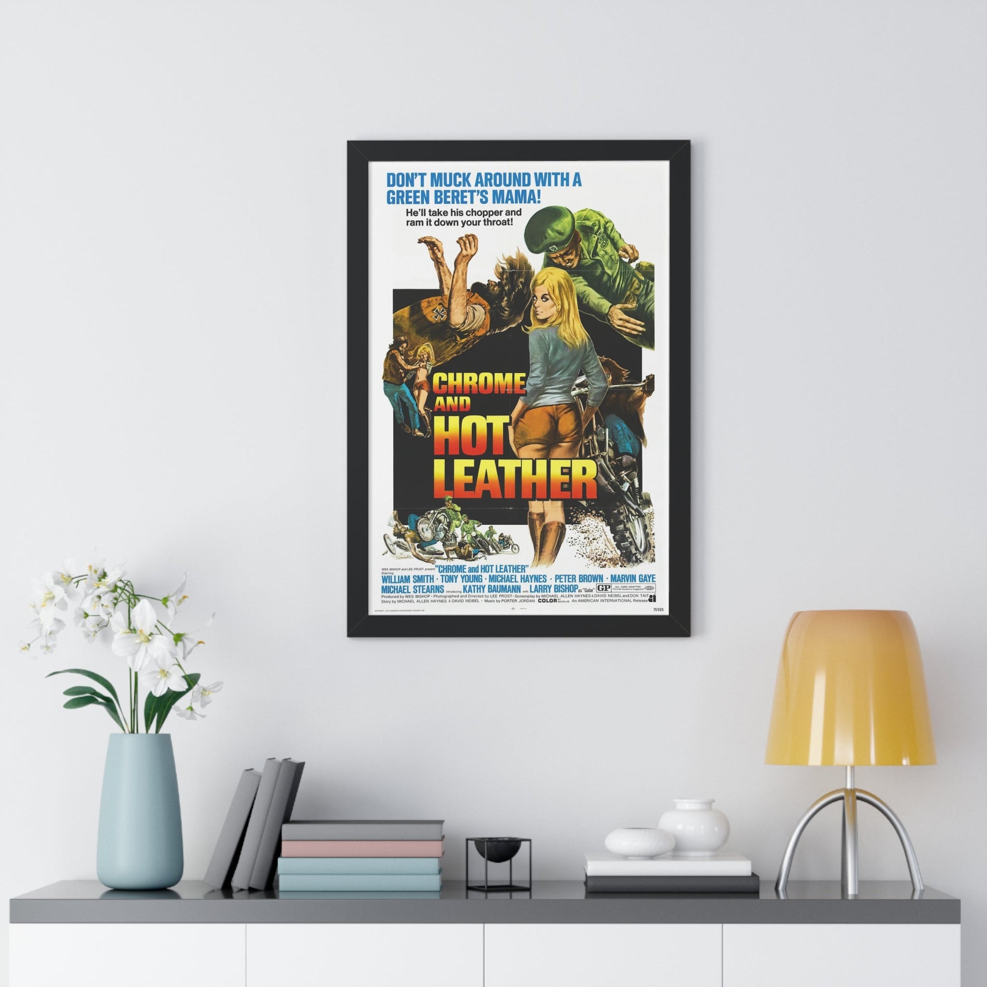 CHROME AND HOT LEATHER 1971 - Framed Movie Poster-The Sticker Space